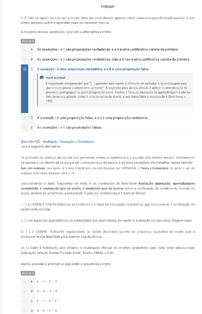 APOL 2 avaliação educação e sociedade Avaliação Educação e Sociedade