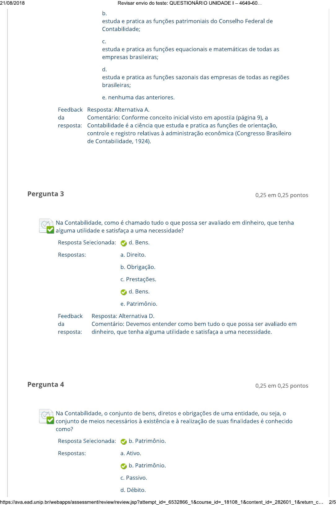 Question Rio Unidade I Contabilidade Contabilidade Ci Ncias Cont Beis