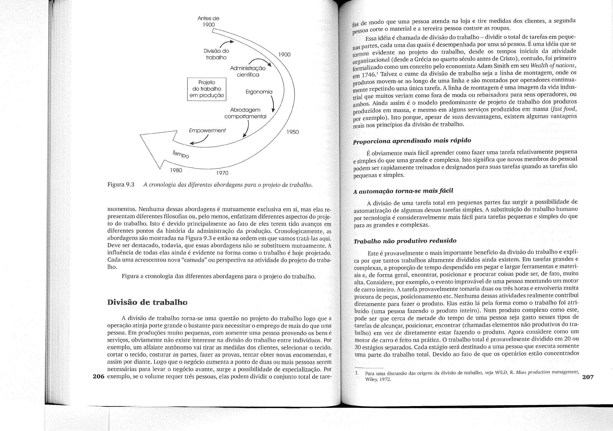 Cap 1 3 Projeto de trabalho e ergonomia Administração da Produção e