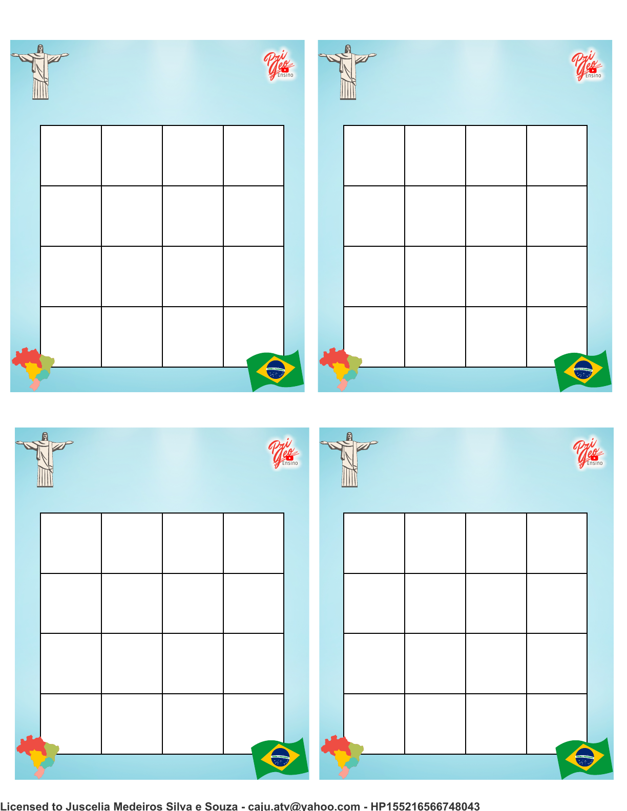 Blog de Geografia Aprenda a Fazer um Bingo Geográfico dos Estados