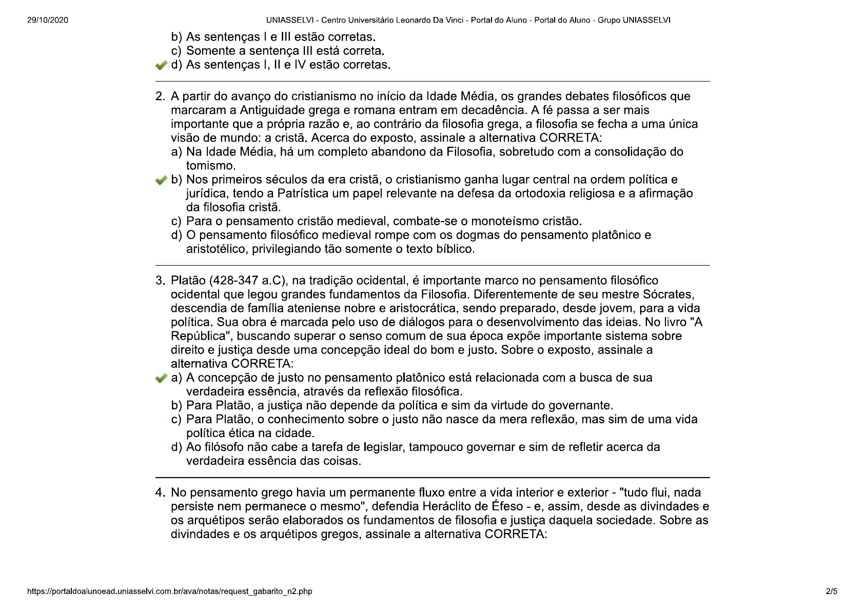 Avalia O Ii Individual Flex Fundamentos Filos Ficos Do Direito