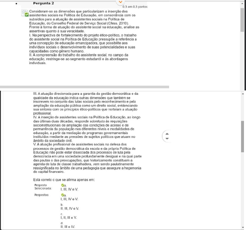 Questionário I Politica Setorial Politica Setorial de Previdência Social