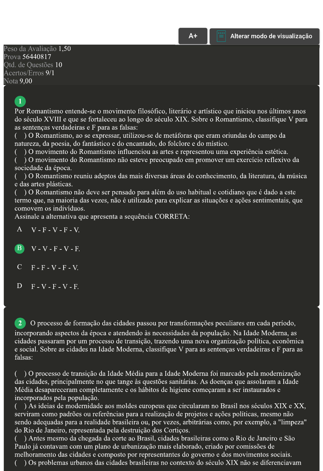 avaliação II cultura e sociedade na modernidade Cultura e Sociedade