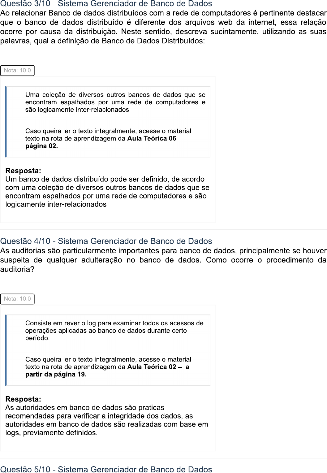 Atividade Pratica Sistema Gerenciador De Banco De Dados Nota