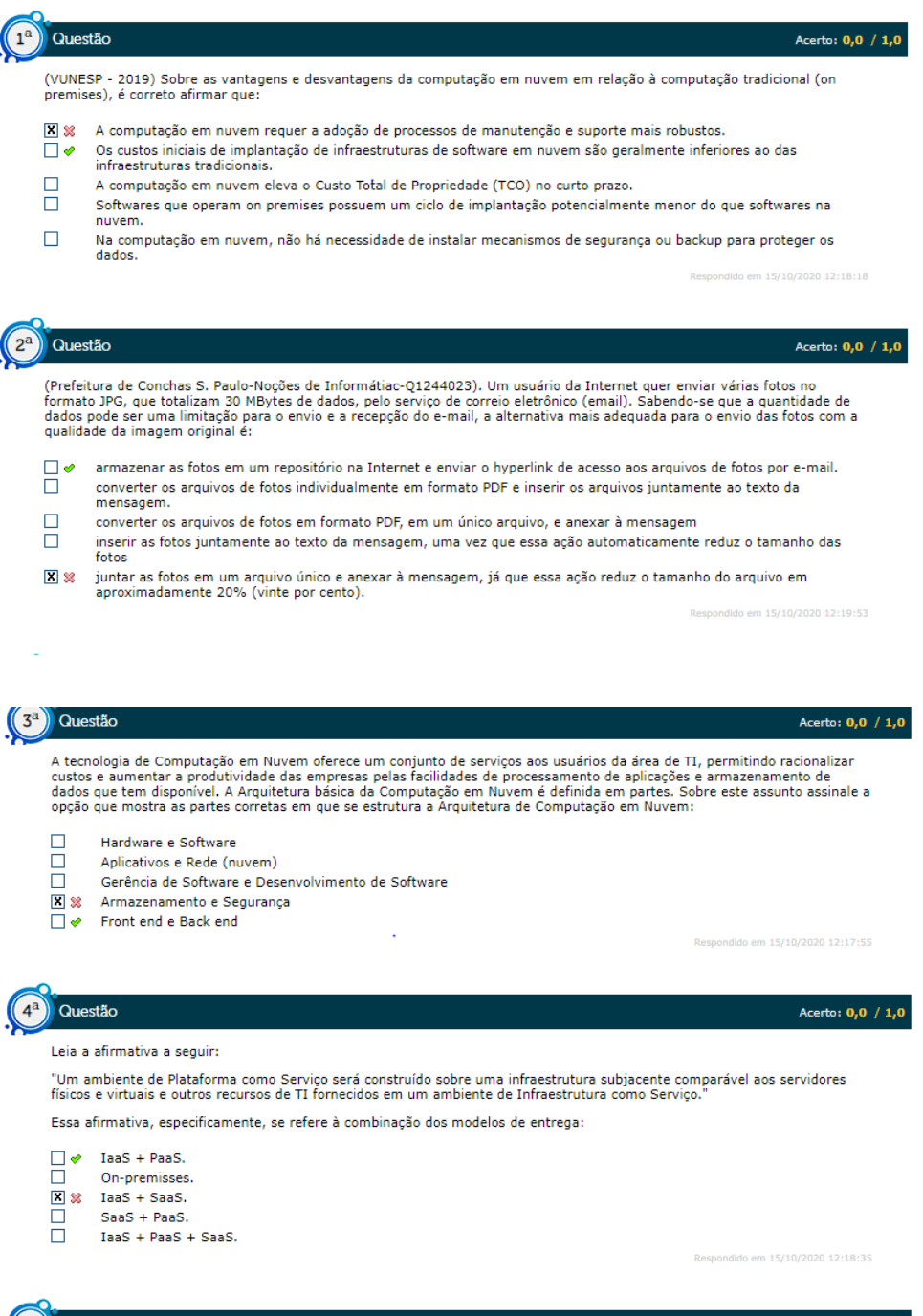 Simulado Computa O Em Nuvem E Web Services Em Linux Computa O Em Nuvem