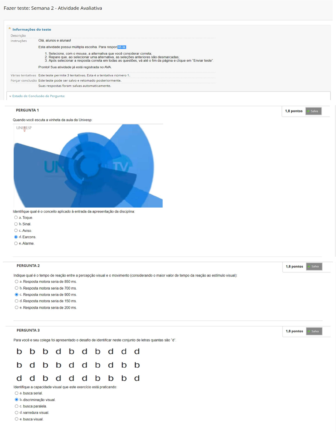 Atividade para Avaliação Interfaces Humanos Semana 2 Univesp