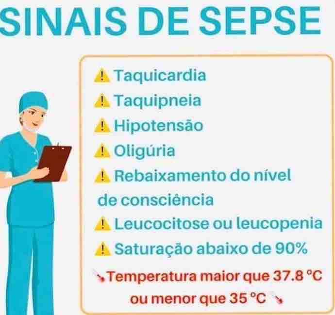 Sinais De Sepse Ensino Cl Nico