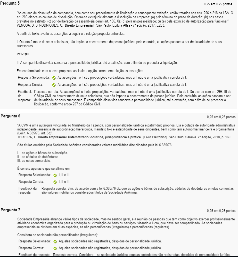 DIREITO EMPRESARIAL ATIVIDADE AVALIATIVA 2 Direito Empresarial I