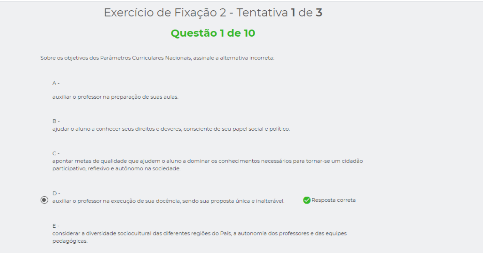 Exerc de fixação 02 Metodologia do Ensino da Matemática Metodologia