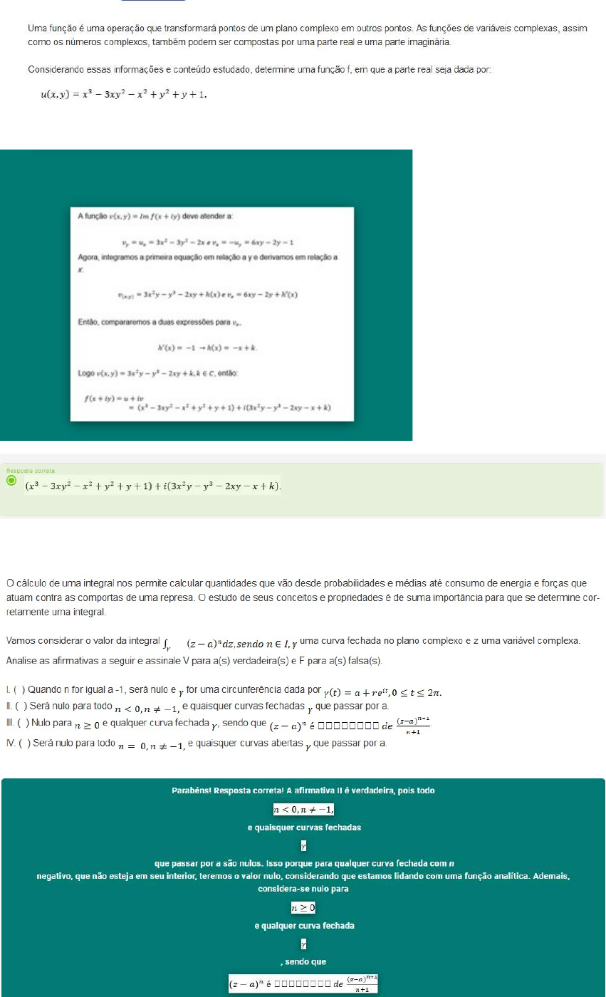 Atividade 2 Cálculo avançado números complexos Cálculo Avançado