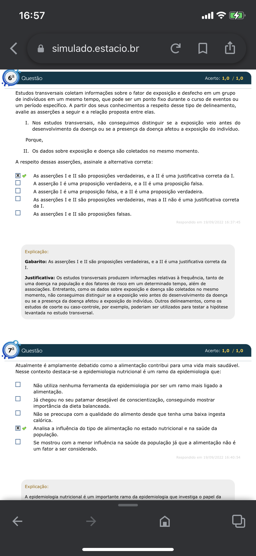 Simulado Fundamentos De Estat Stica E Epidemiologia