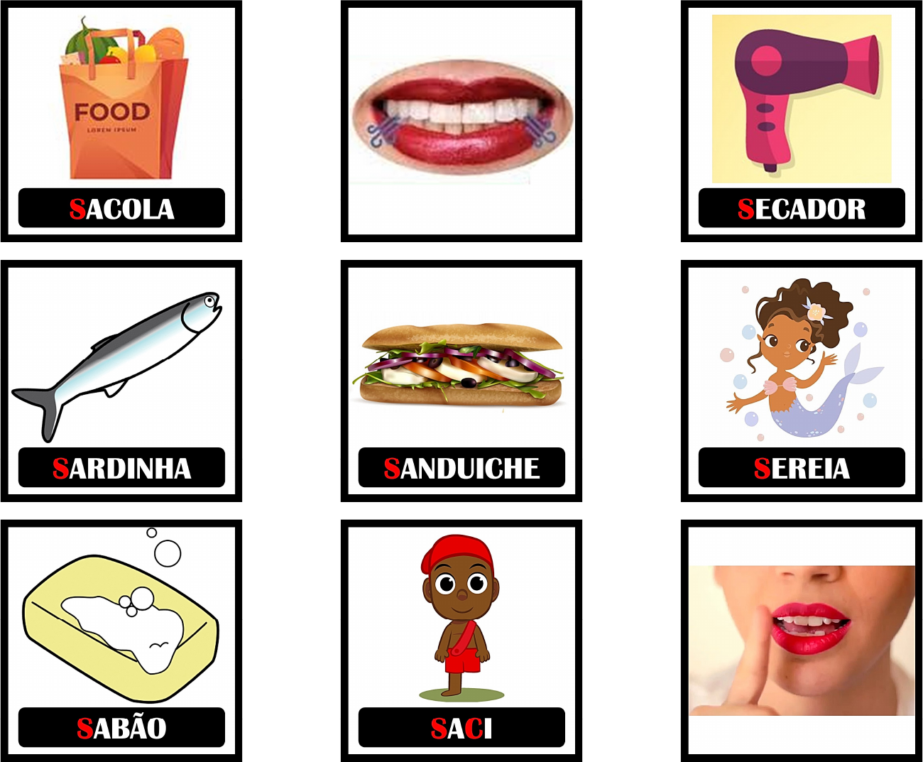 imagens para estimulação do fonema s Fonética e Fonologia do Português