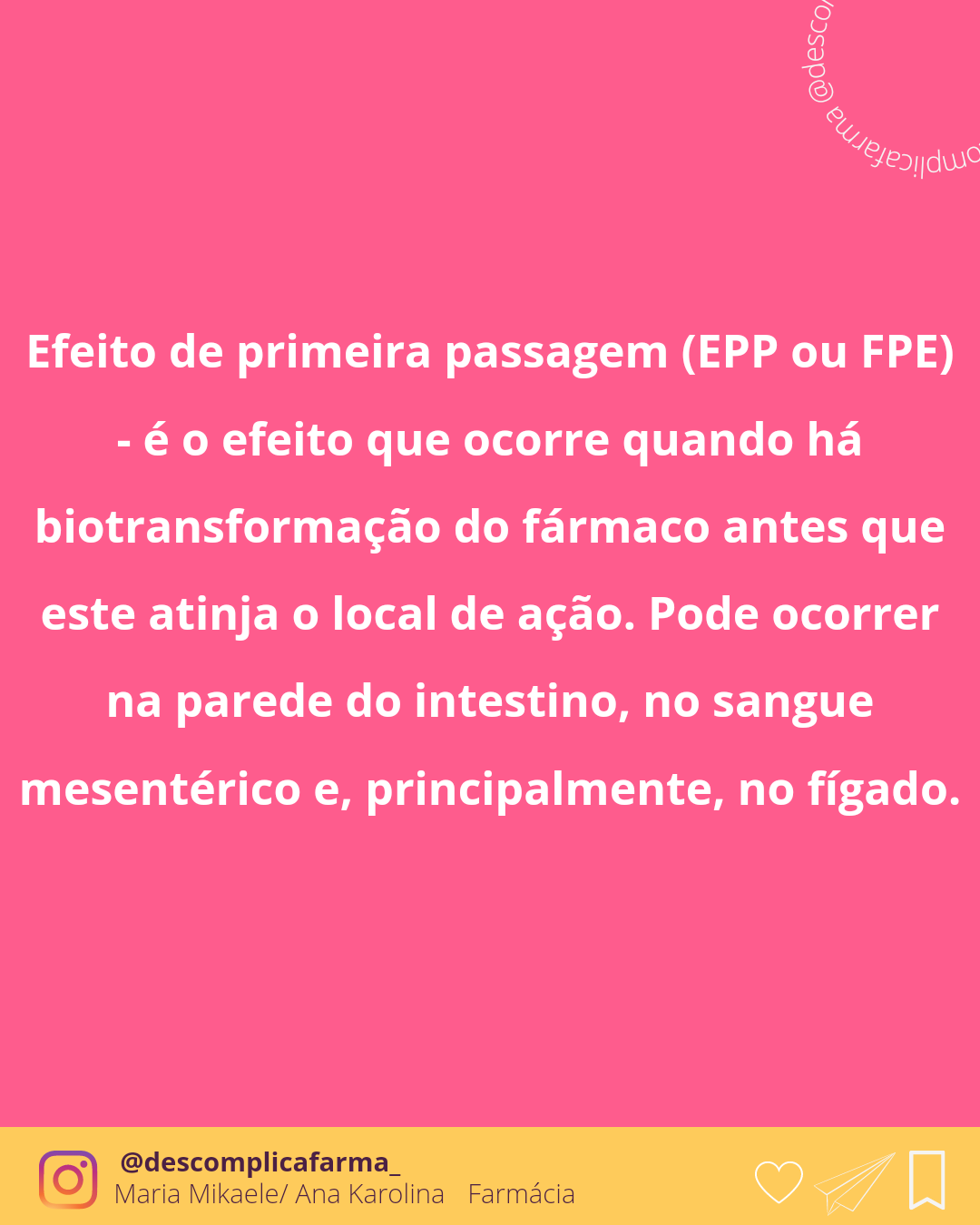 Efeito De Primeira Passagem Farmacologia I