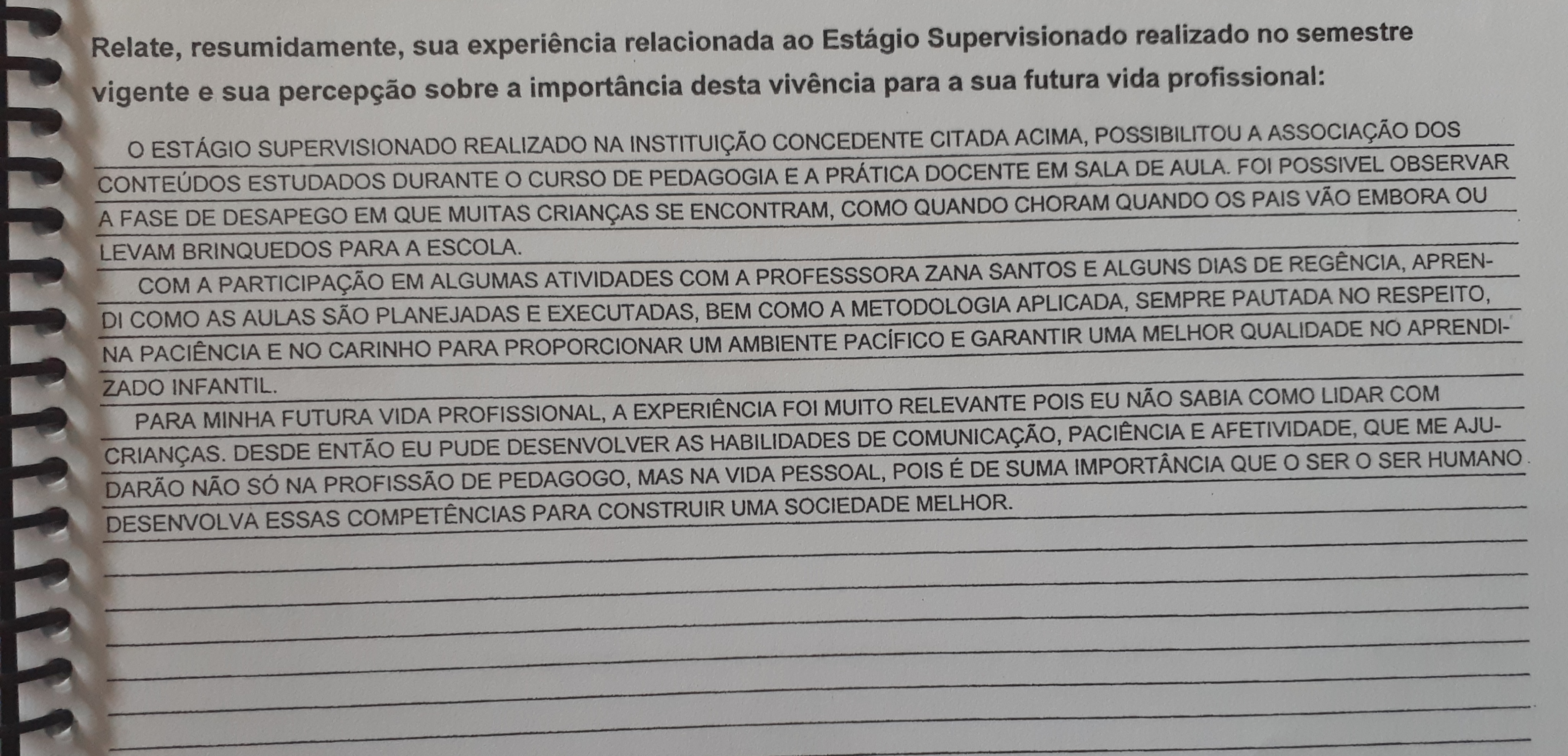 Relat Rio Do Aluno Orienta O Supervis O Escolar E Orienta O