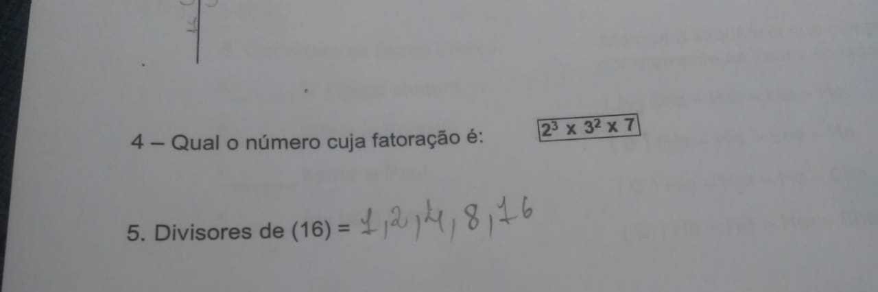 Qual o número cuja fatoração é Matemática