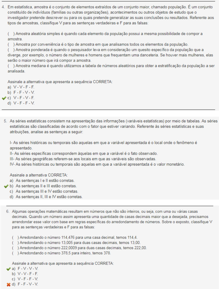 Uniasselvi Provas E Gabaritos Metodos Quantitativos BRUNIV