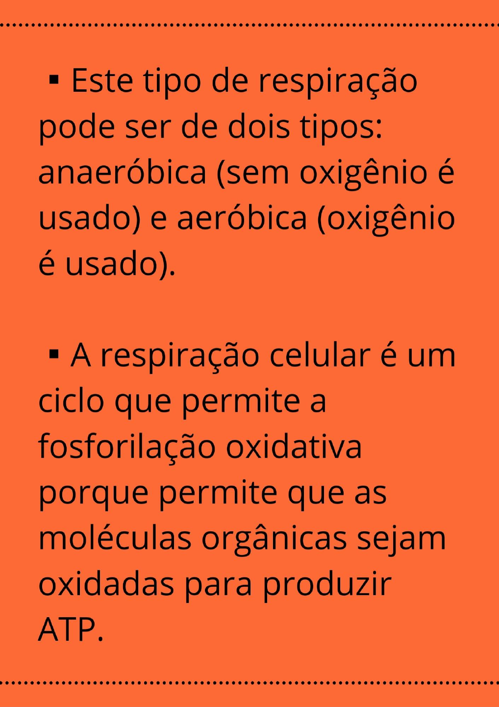 Respiração celular 3fase fosforilação oxidativa Biologia