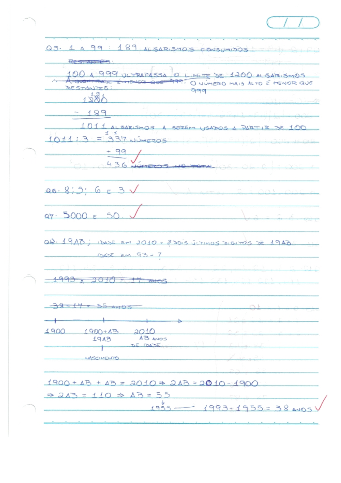 Soluções Matemática Para Vencer Capítulo 3 Questões Matemática