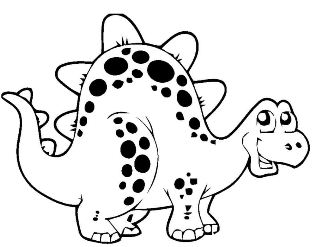 Desenhos para colorir infantil - Dinossauro para colorir e