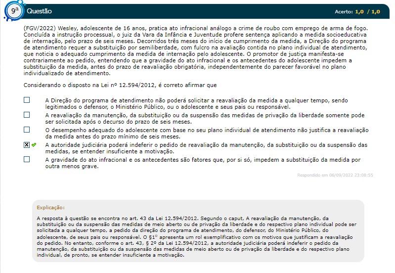 Considerando O Disposto Na Lei N 12.5942012, é Correto Afirmar Que ...