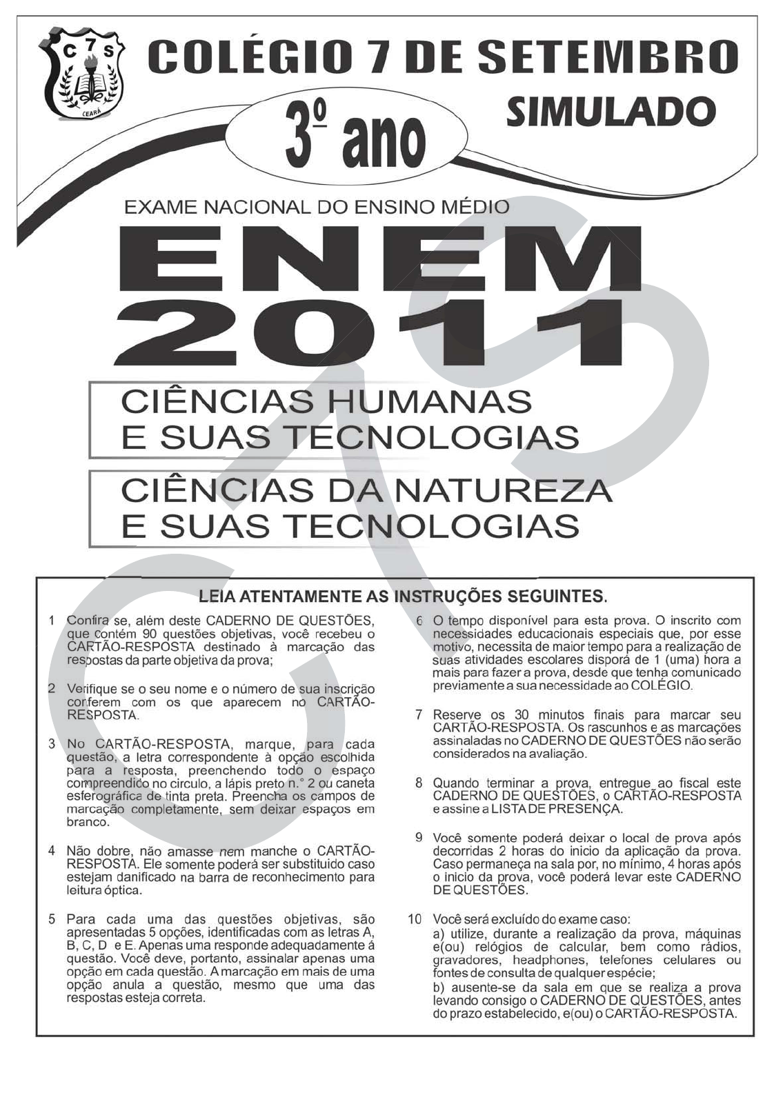 UFF 2011/1 questão 40 - Estuda.com ENEM