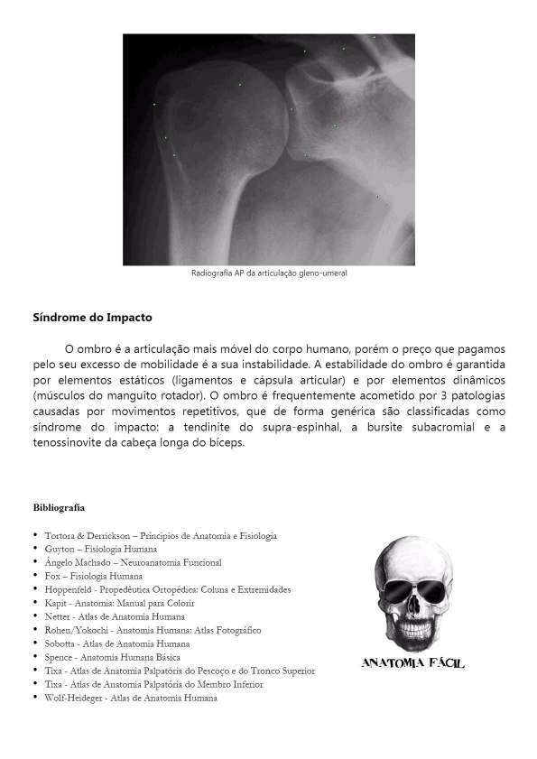 022 - Anatomy book - Articulações do Ombro e da Cintura Escapular