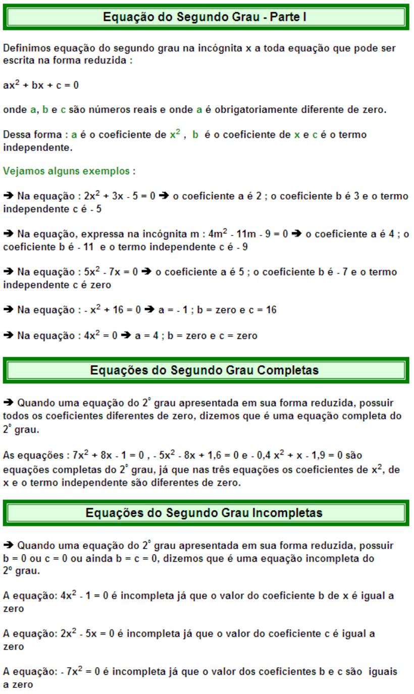 2) Resolva a equação do 2°grau incompleta. * —————————————- 10x2=0 a) S = {0}  b) S = {1} c) S = { 