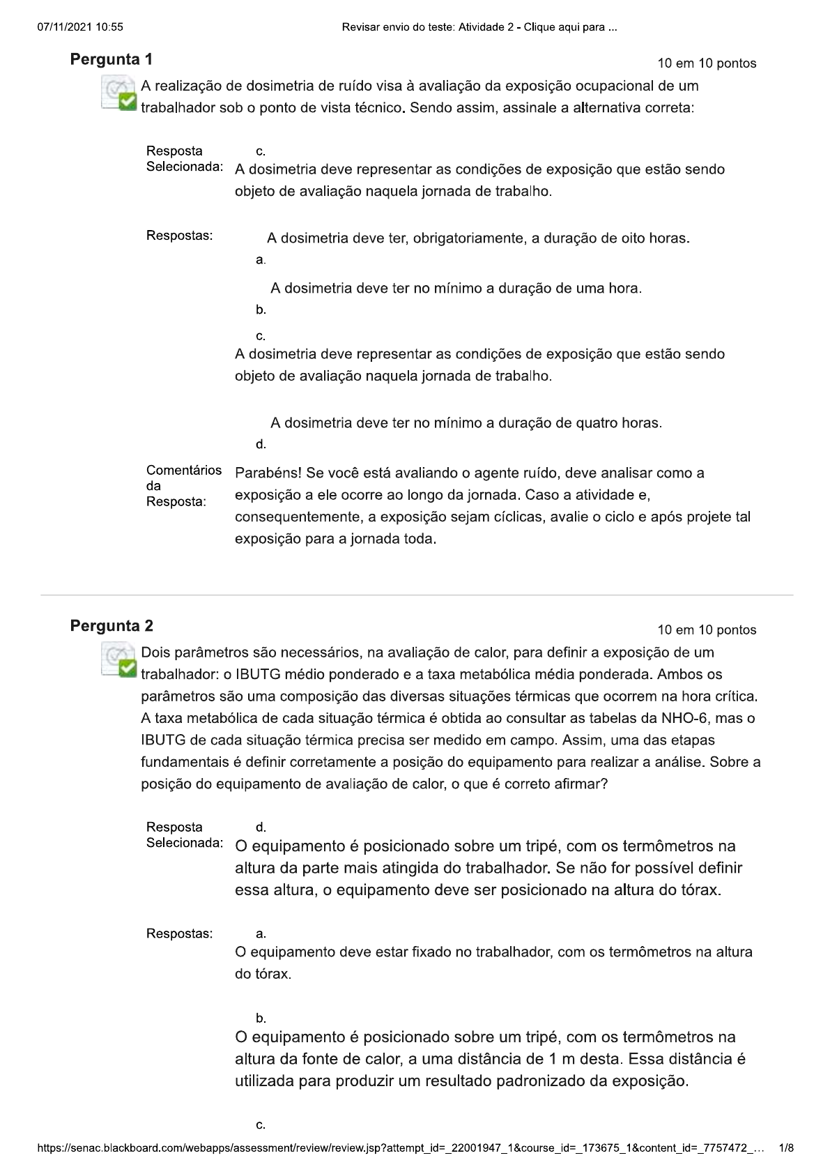 ATIVIDADE 2 CONCLUIDA - MODULO B - Curso Técnico Em Segurança Do Trabalho