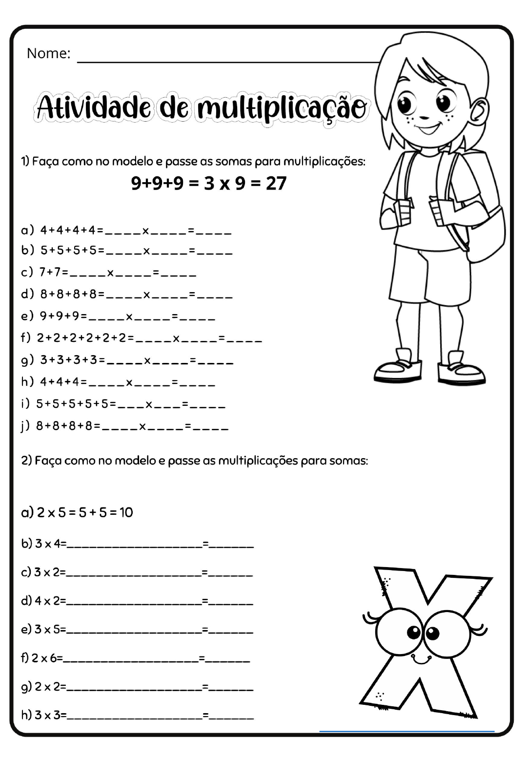 Multiplicação 3 Ano B