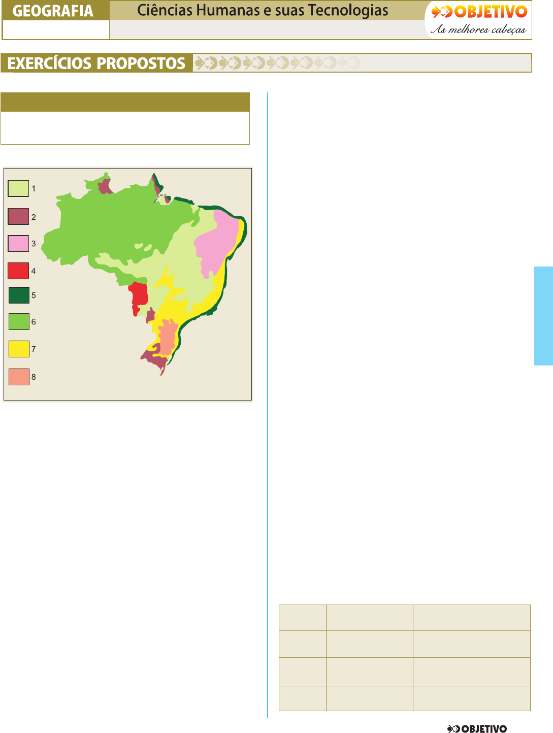 observe os mapas￼: nessa atividade o aluno localizará a vegetação