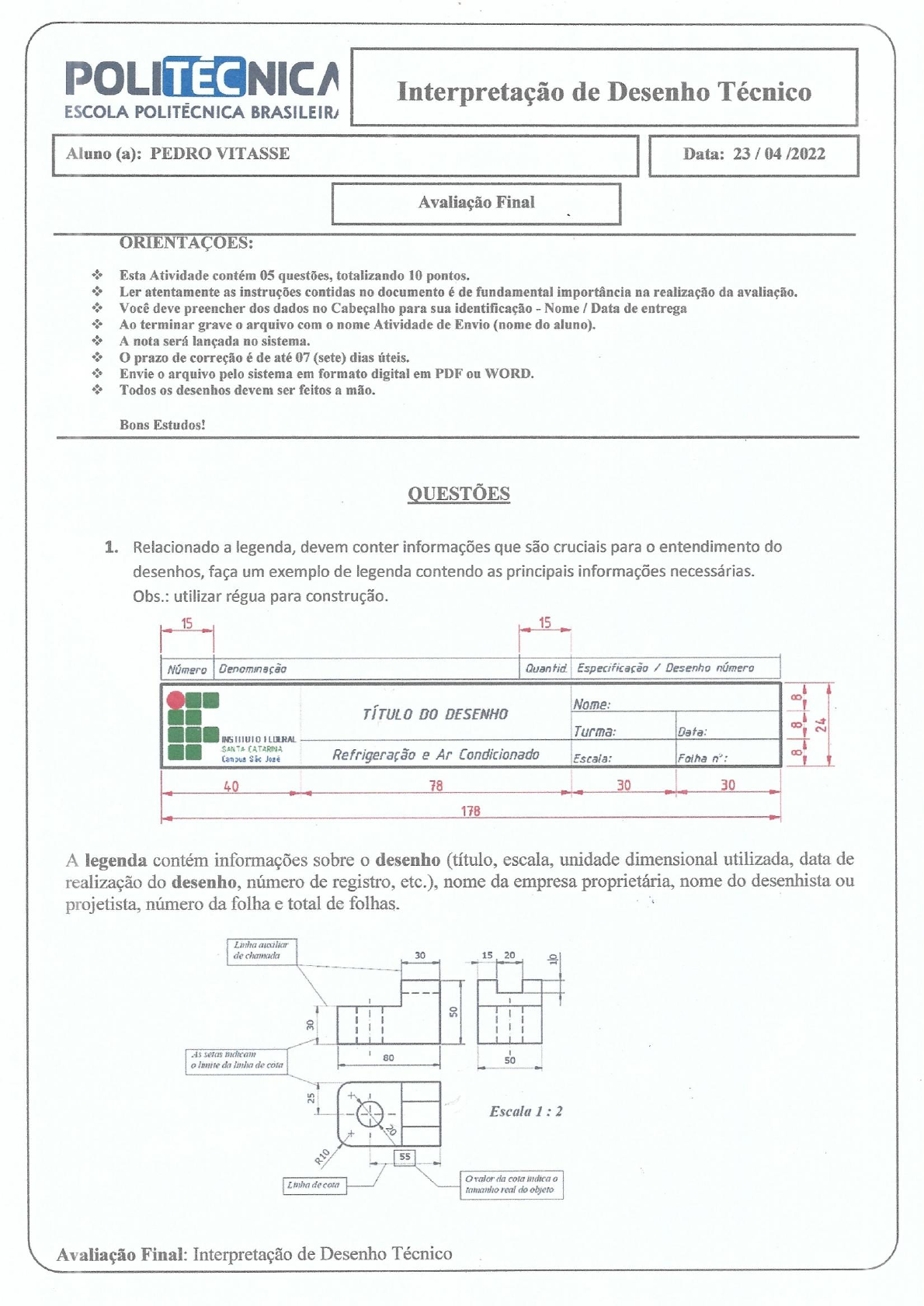 Um Exemplo Final