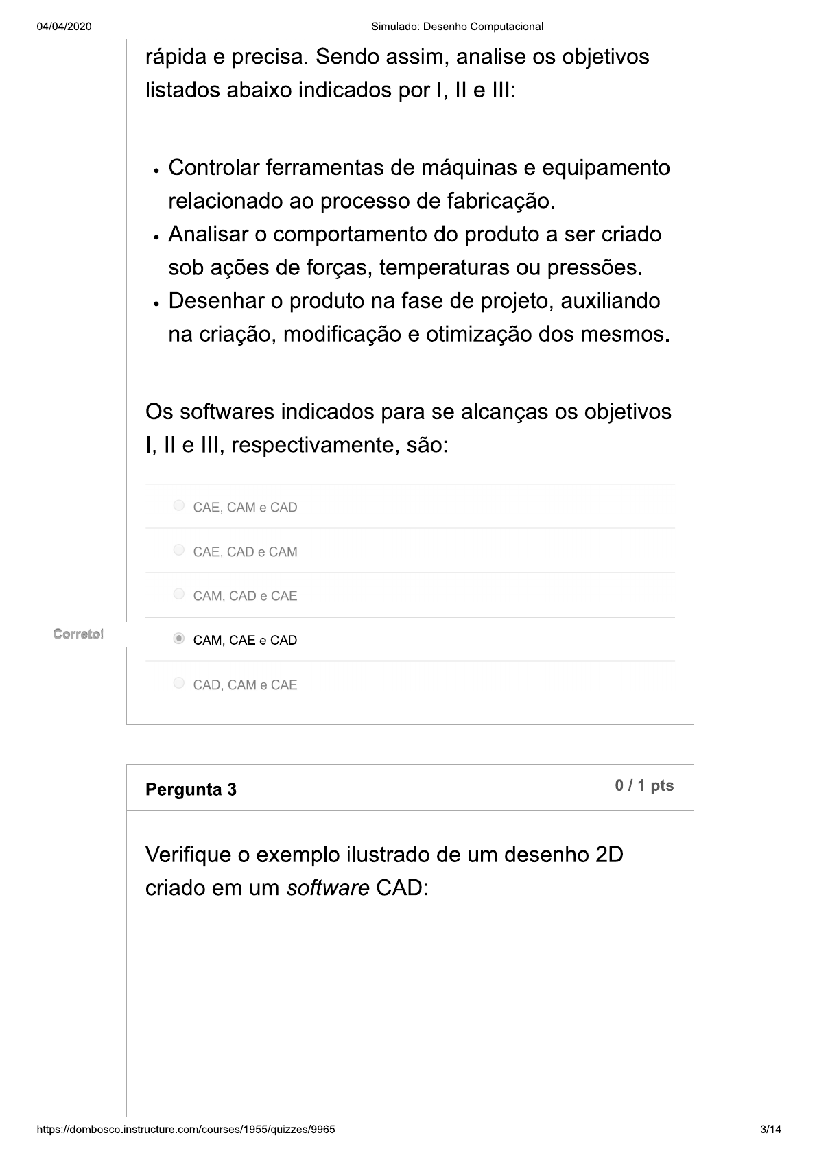 DESENHO COMPUTACIONAL Simulado 2tentativa - Desenho Computacional