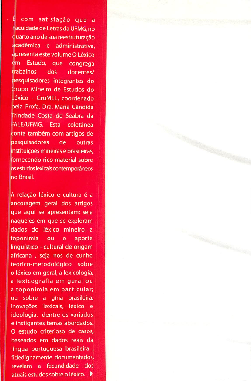 O Léxico Em Estudo-Grafia, Toponimia, Lexicologia, Etmologia, Etc ...