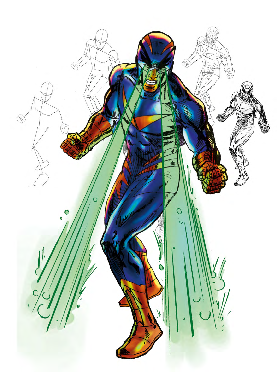 Grátis: Guia Curso de Desenho Super Heróis Ed 01 2015 - Material Claro e  Objetivo em PDF para Estudo Rápido, image size:1162x1559