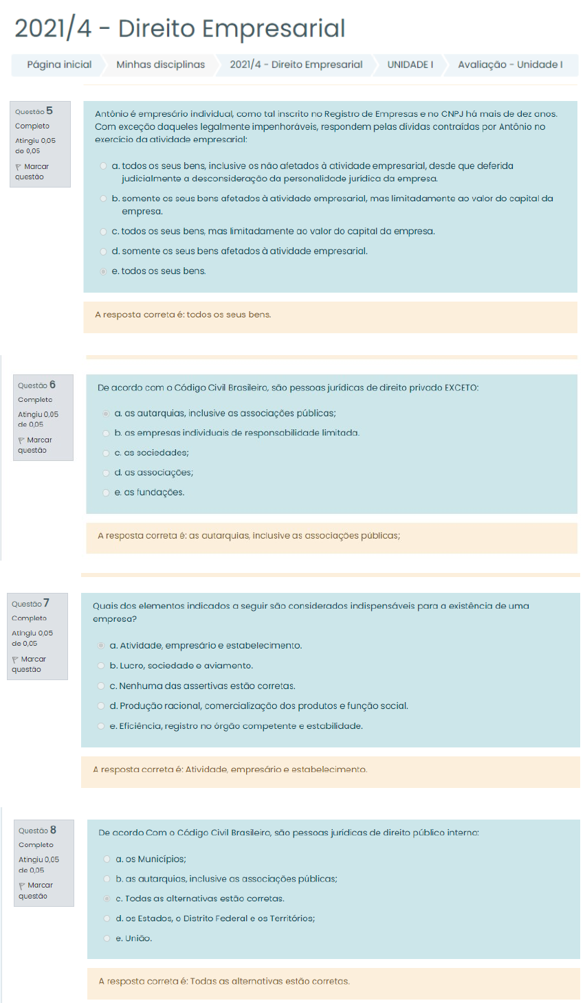 Direito Empresarial Uninga Av 2 Direito Comercial 9979