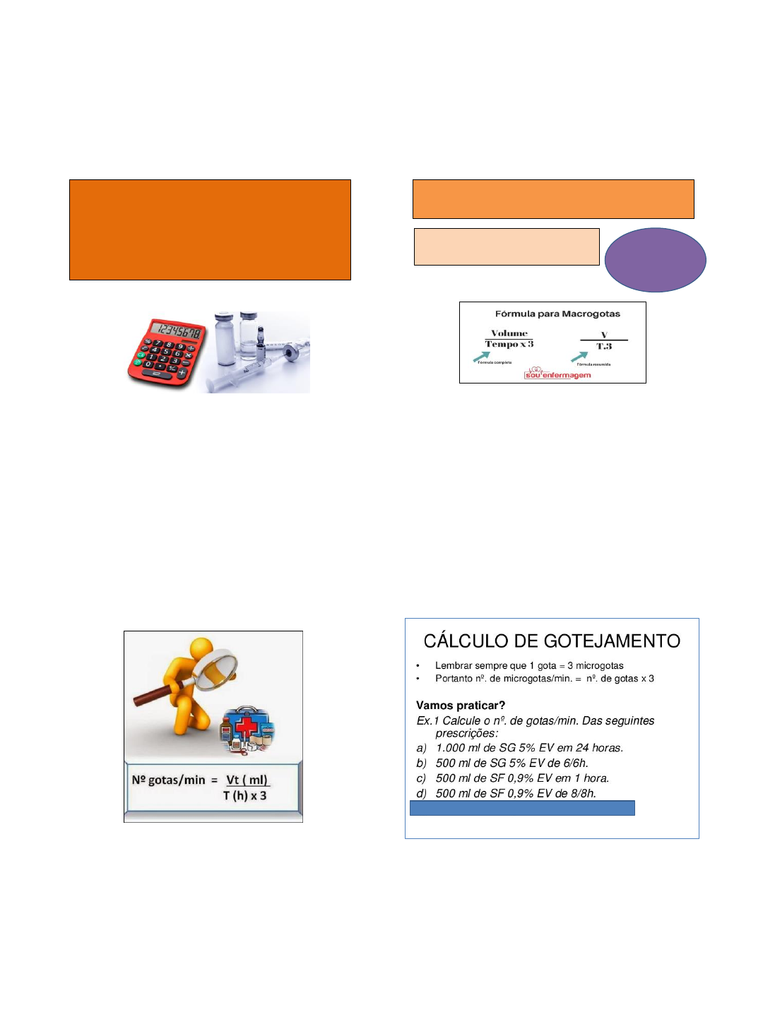 Exercícios Cálculo de Medicação - Sou Enfermagem