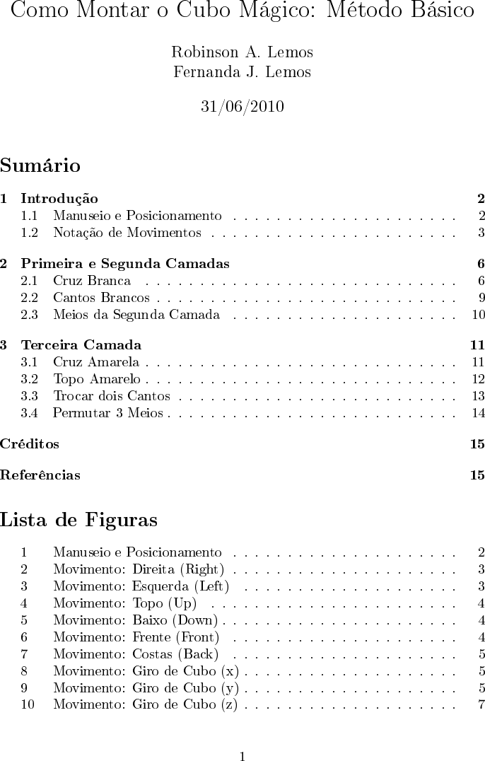 Método de Camadas – Parte 1 – Montar Cubo Mágico