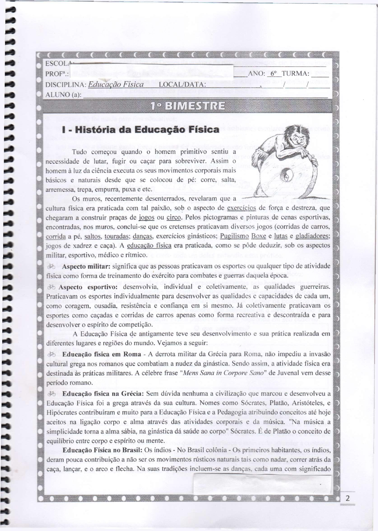 Apostila Conceito de Jogos 2º Ano Ensino Médio AFI Educação Física