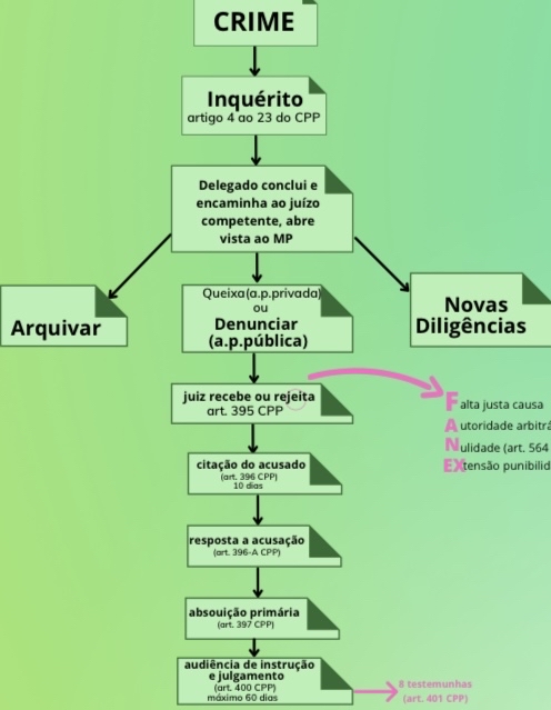 rito ordinário - Direito Penal e Processo Penal