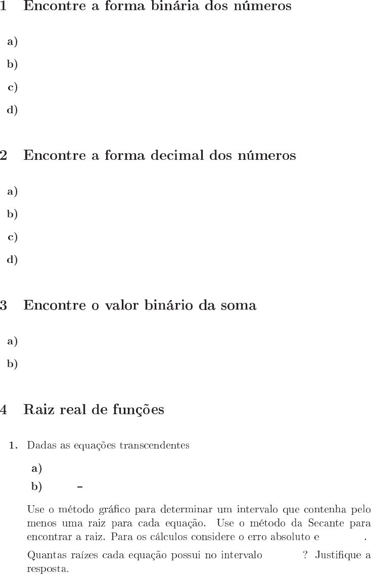 encontre a raiz de cada equação