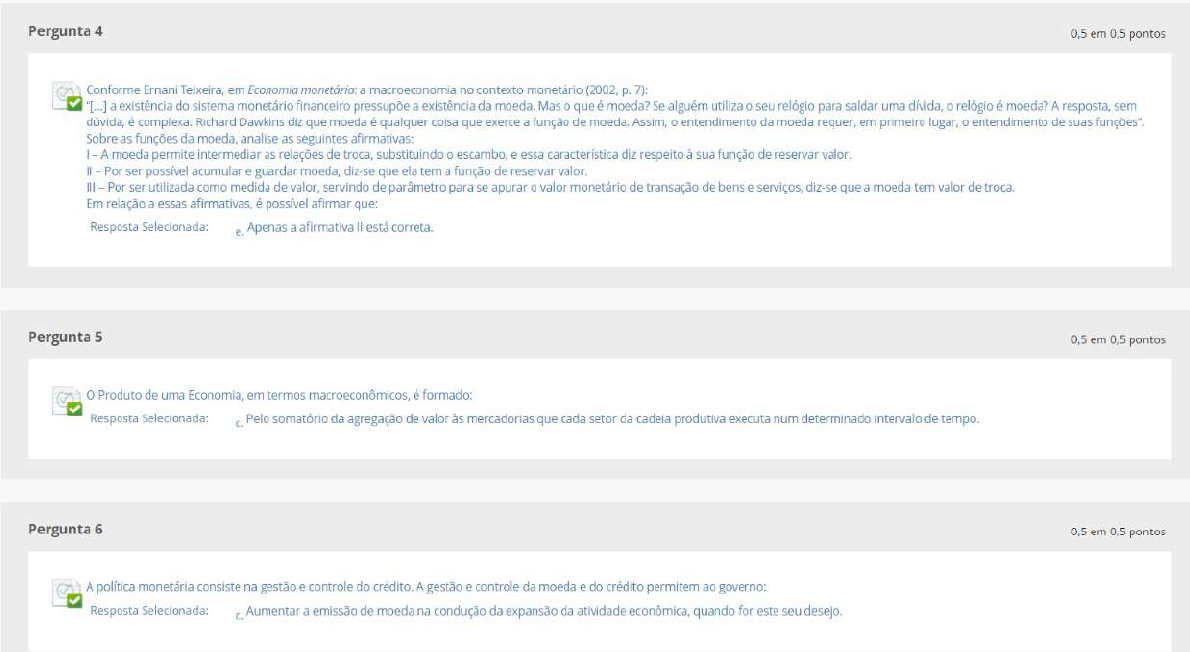 ECONOMIA E ADMINISTRAÇÃO - Questionário 2 - Economia E Administração