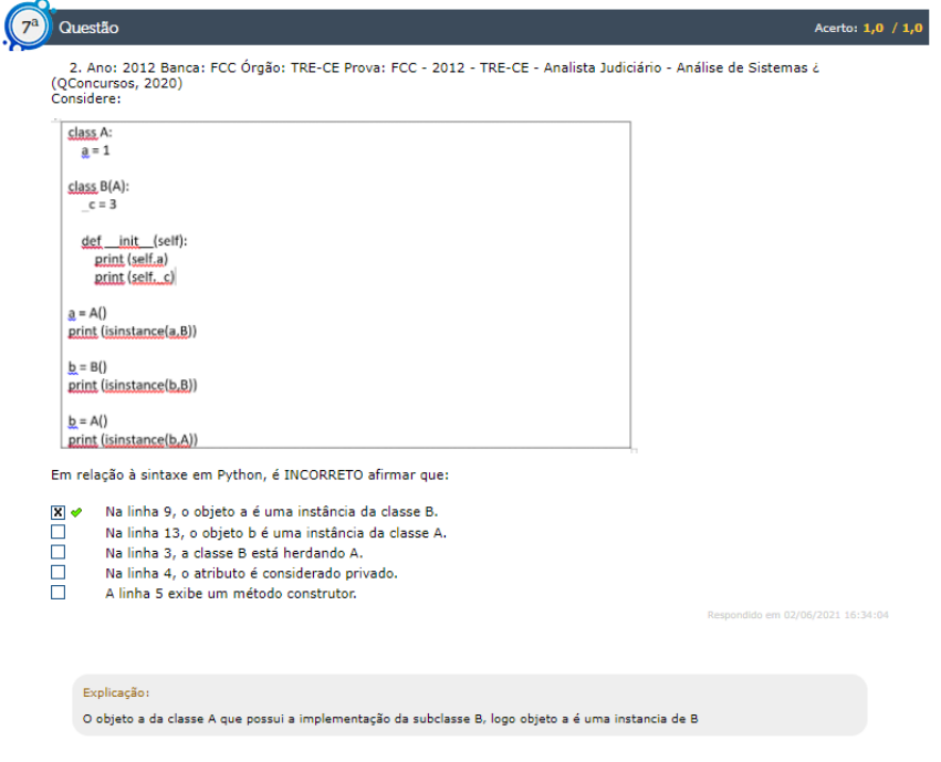 Simulado 1 Paradigmas De Ling De Programacao Em Python Conceitos E