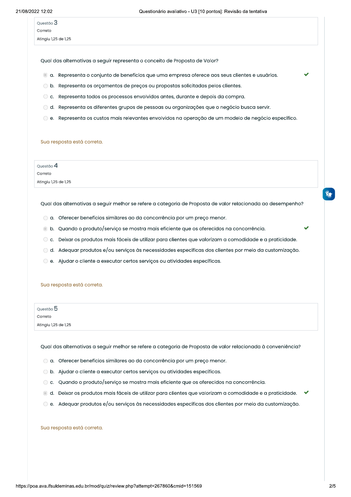 Empreendedorismo - Questionario 3 - Técnico em Administração