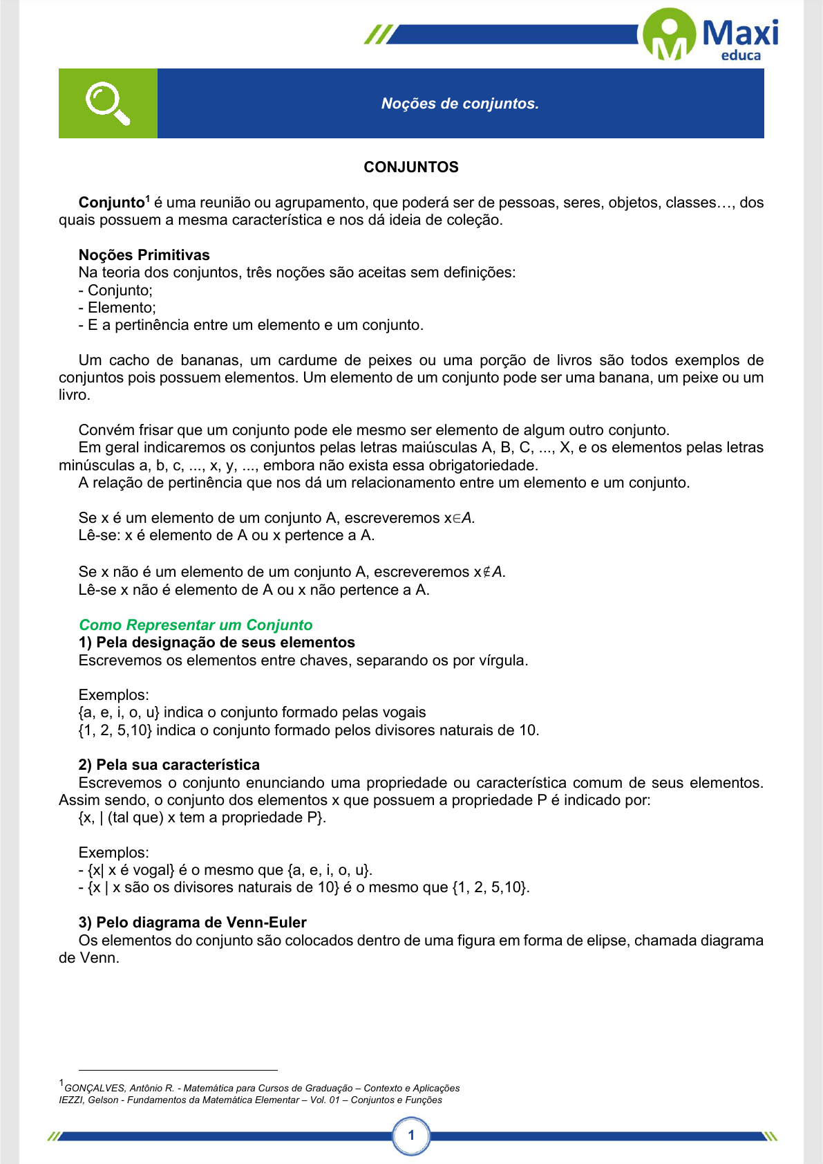 Grátis: MATEMÁTICA APOSTILA PARA CONCURSO PÚBLICO NIVEL MEDIO