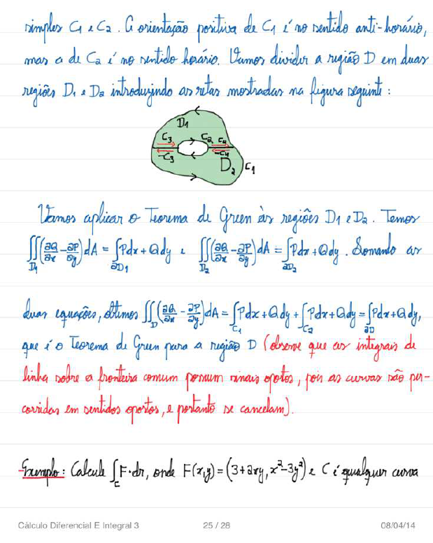 Aula 4 - Teorema De Green - Cálculo III