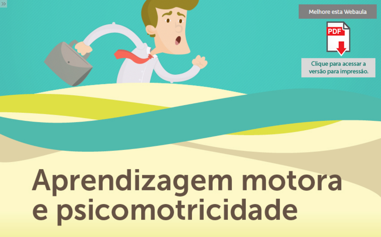 Aprendizagem Motora Psicomotricidade WEB AULA 1.4 Pdf - Psicomotricidade