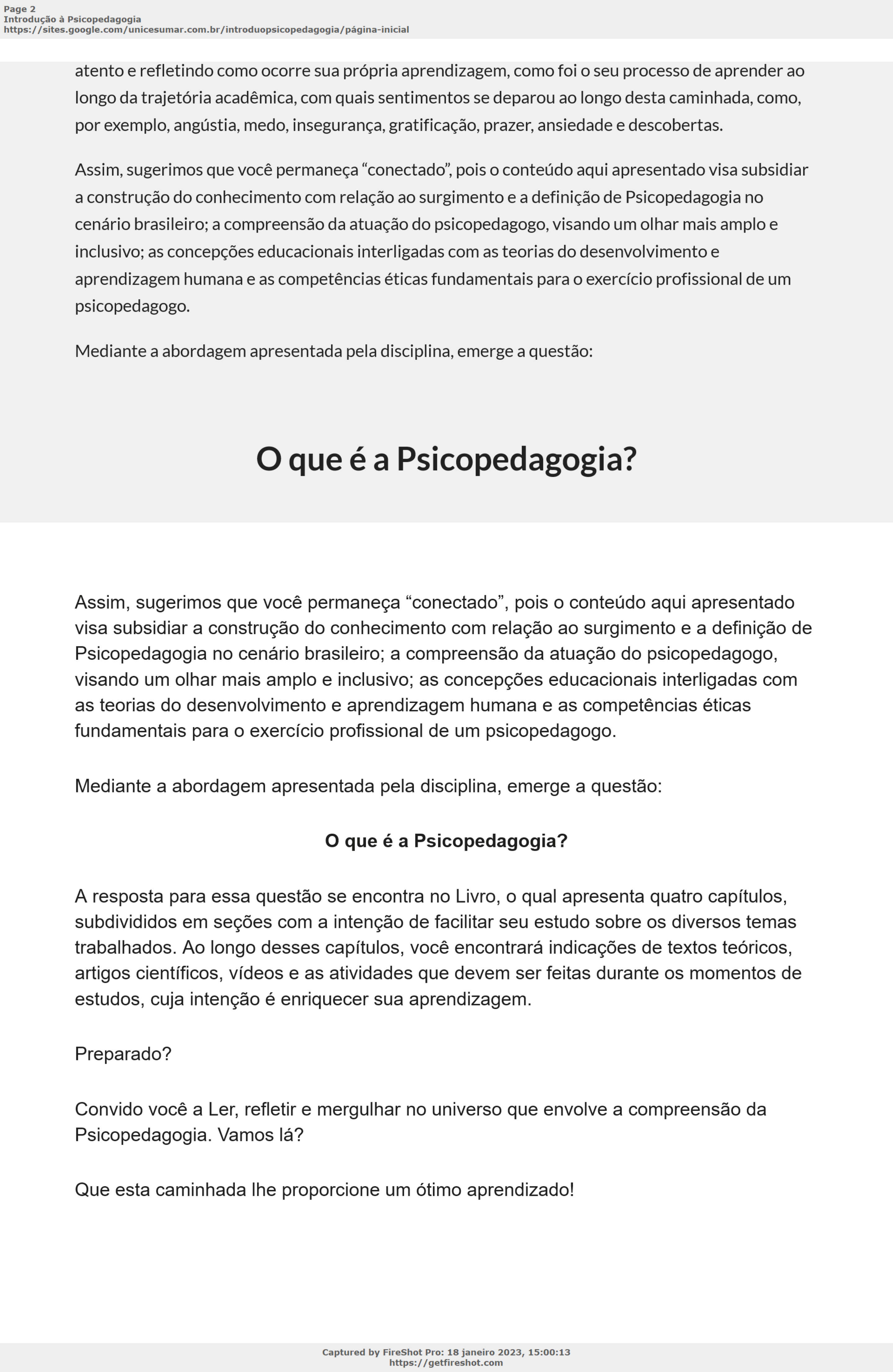 Apostila de introduçáo a psicopedagogia - apostila de estudo