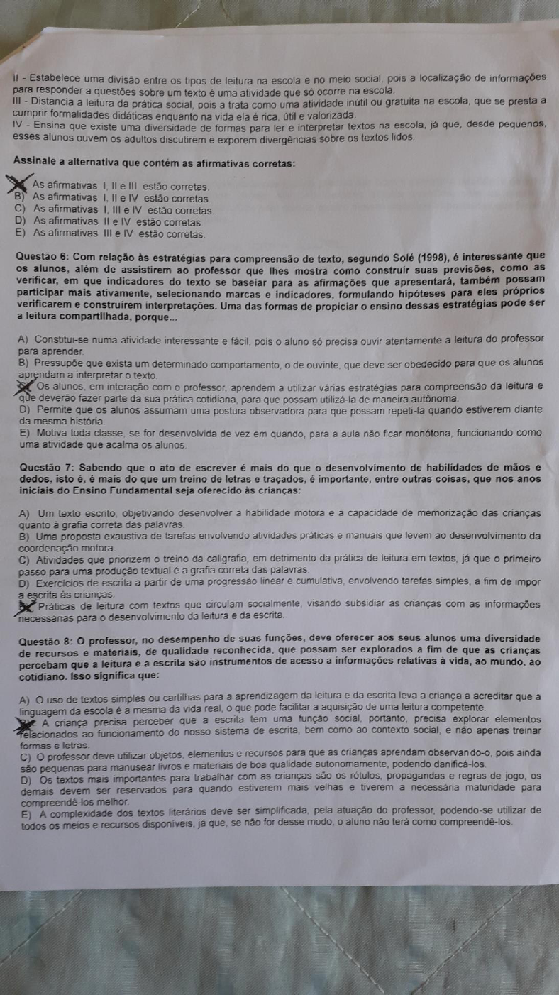 Prova Presencial-Metodologia E Prática Do Ensino De Língua Portuguesa ...