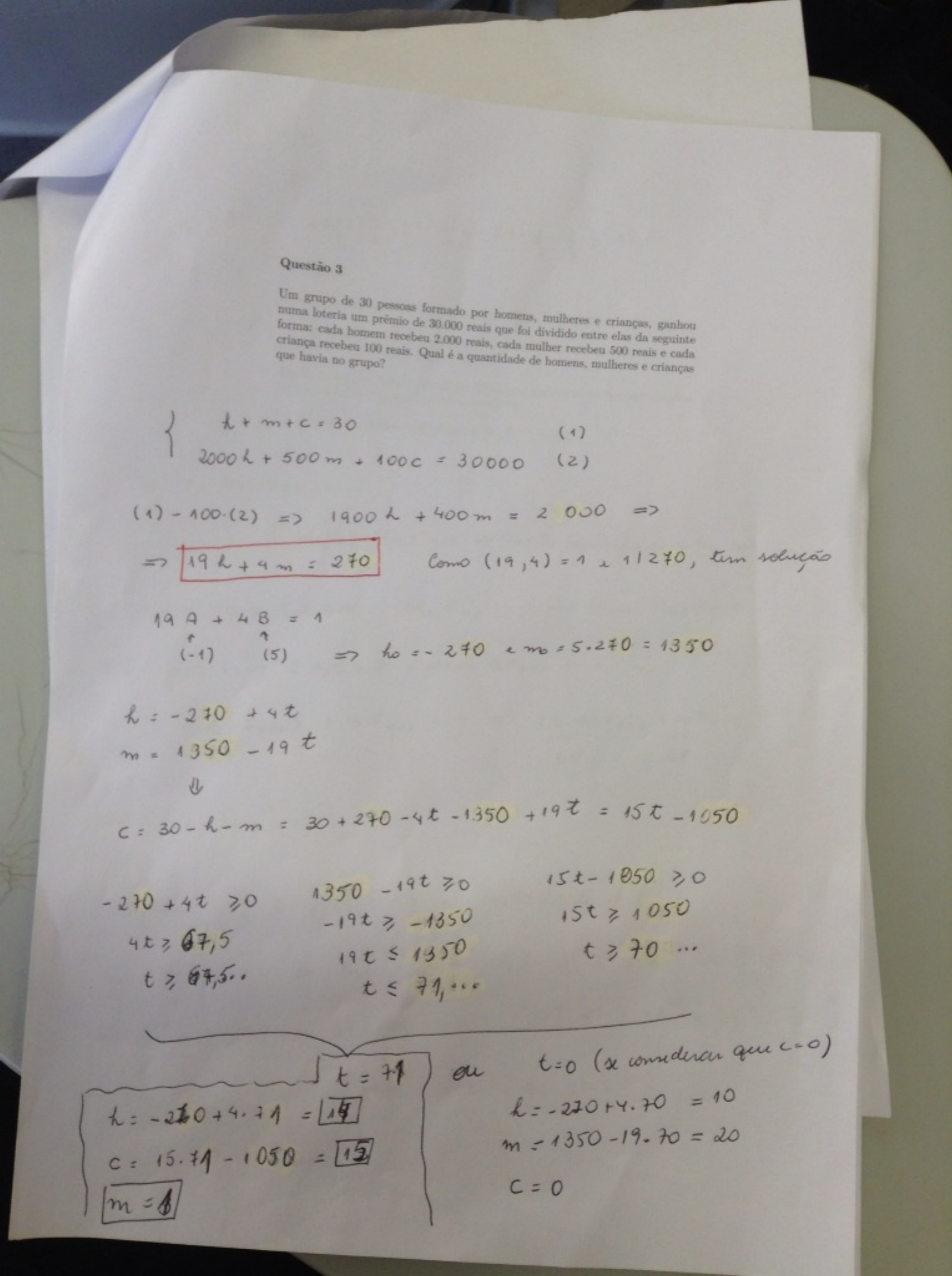 P2 2015.1 DISCRETA - Matemática Discreta