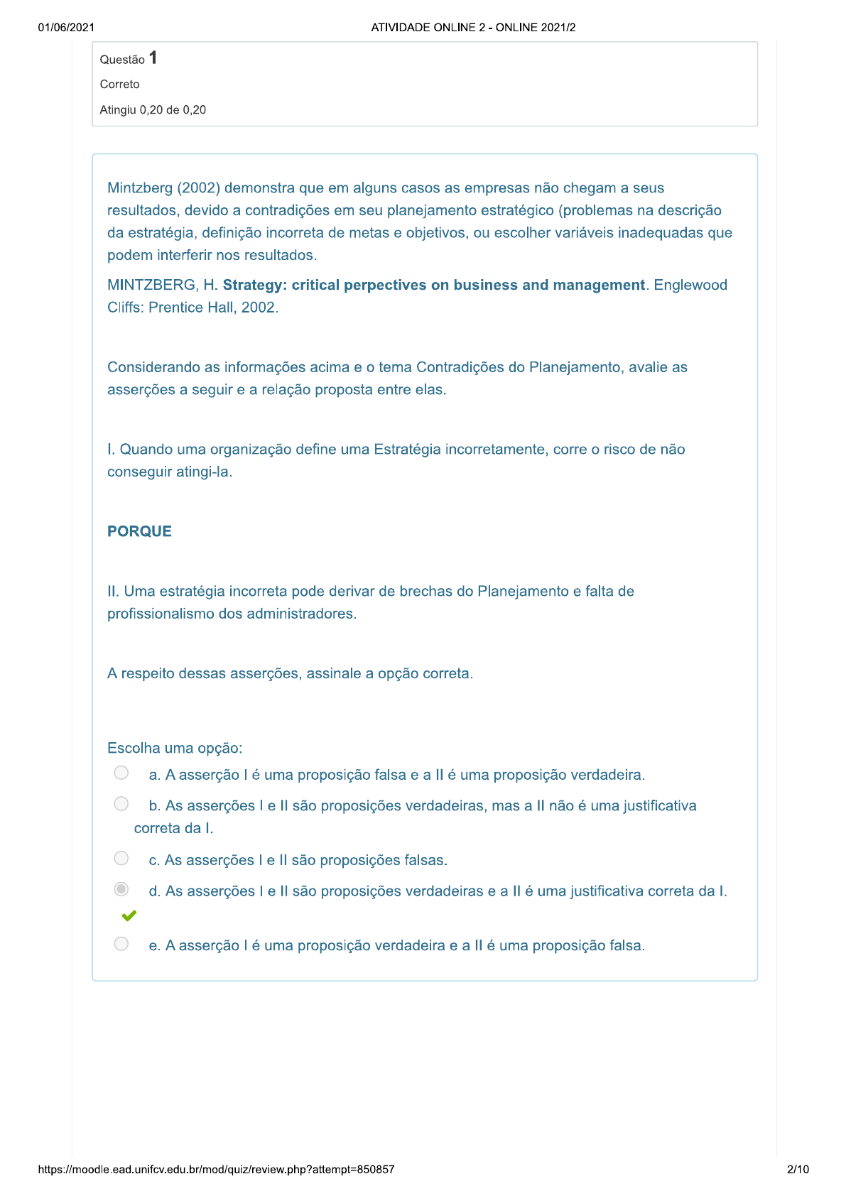 Atividade 2 Negociação Empresarial - Negociacao Empresarial